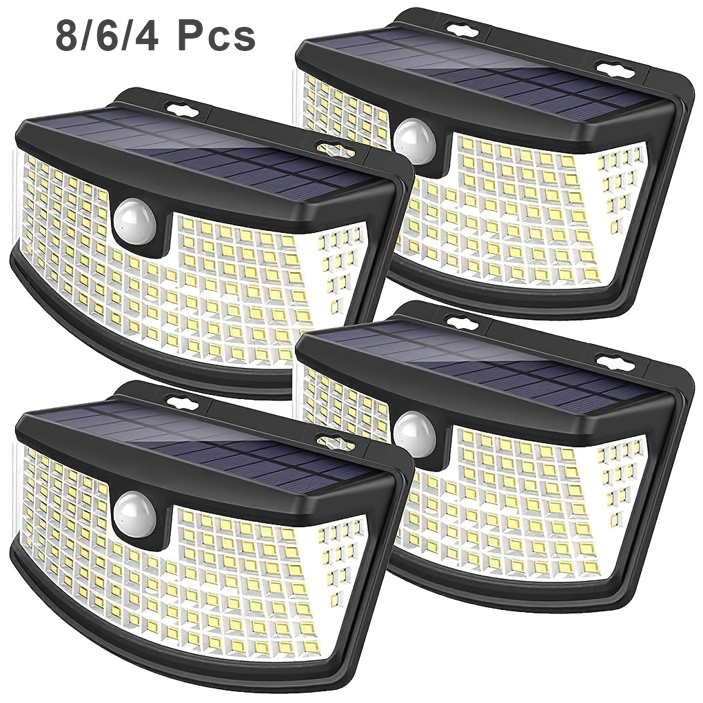 8/6/4 Packs Solar Motion Senso - Outdoor Lighting With Sensor recension och pris