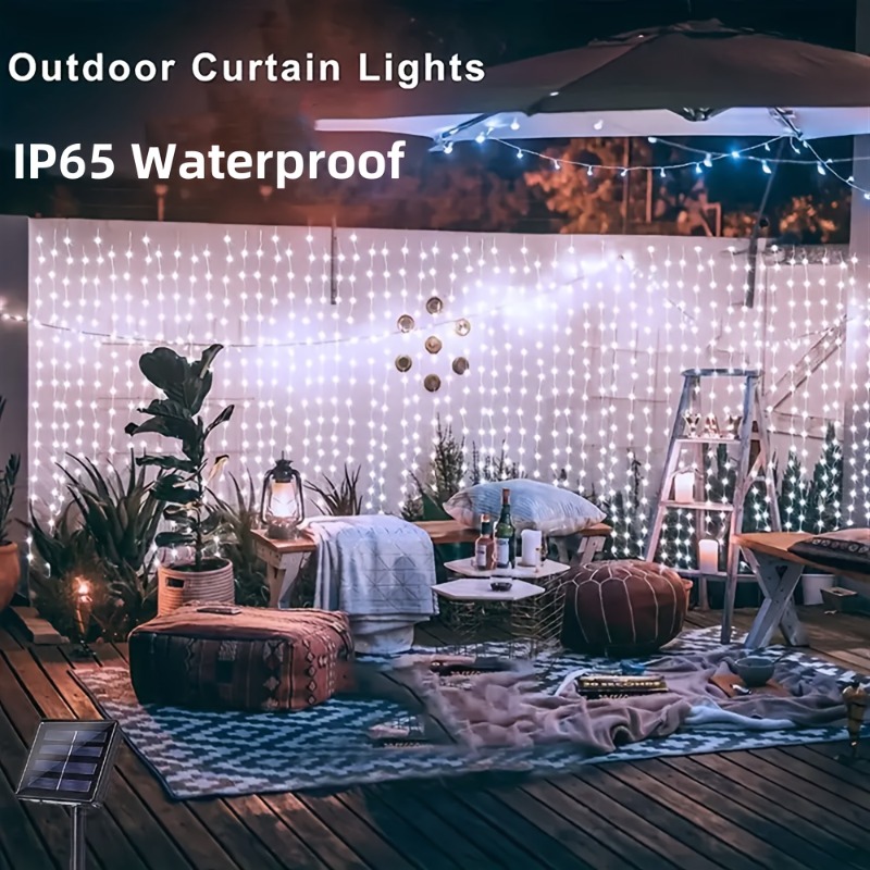 Solar Curtain Lights100/200/30 - Lighting Fixture Outdoor recension och pris