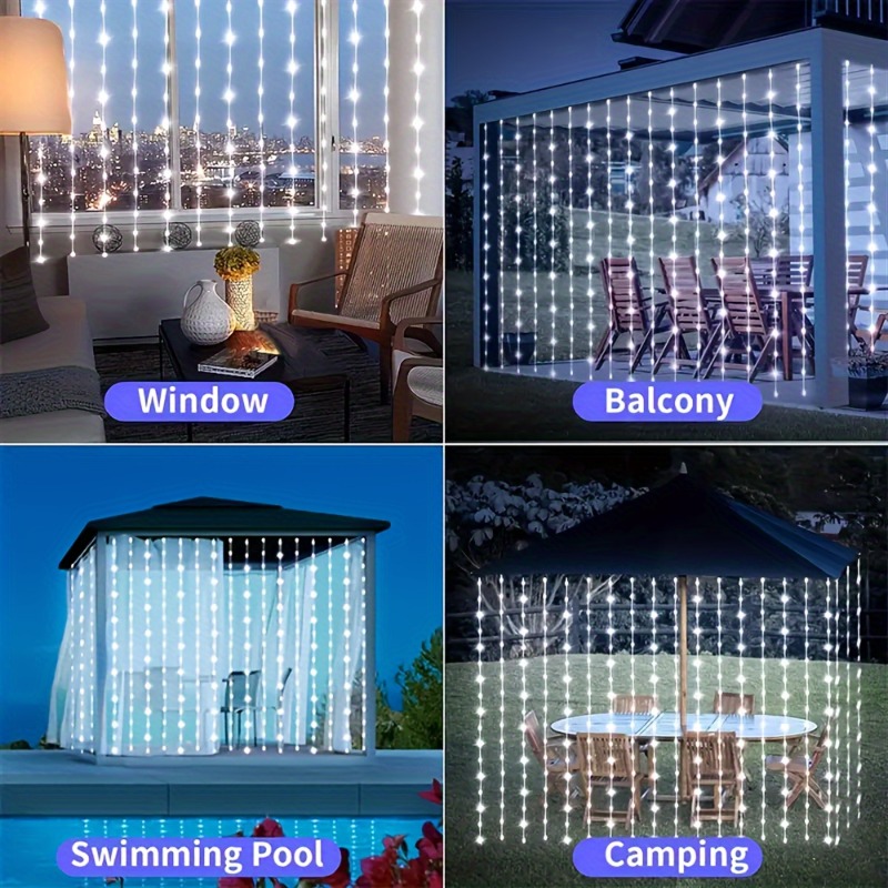 Solar Curtain Lights100/200/30 - Lighting Fixture Outdoor recension och pris