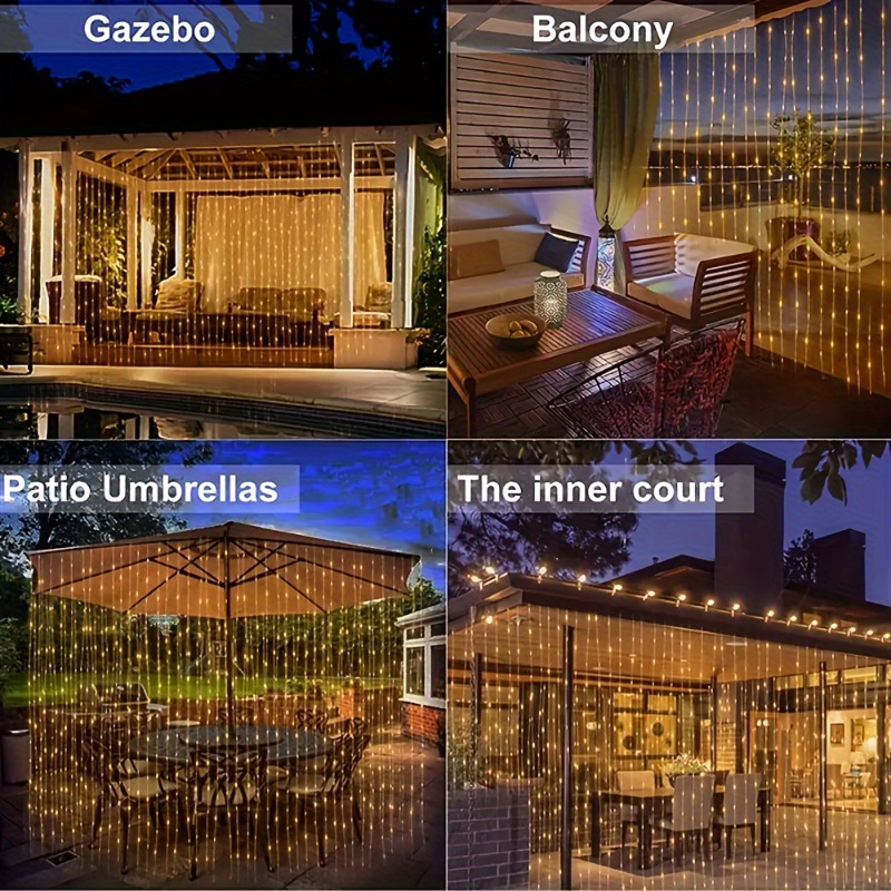 Solar Curtain Lights100/200/30 - Lighting Fixture Outdoor recension och pris