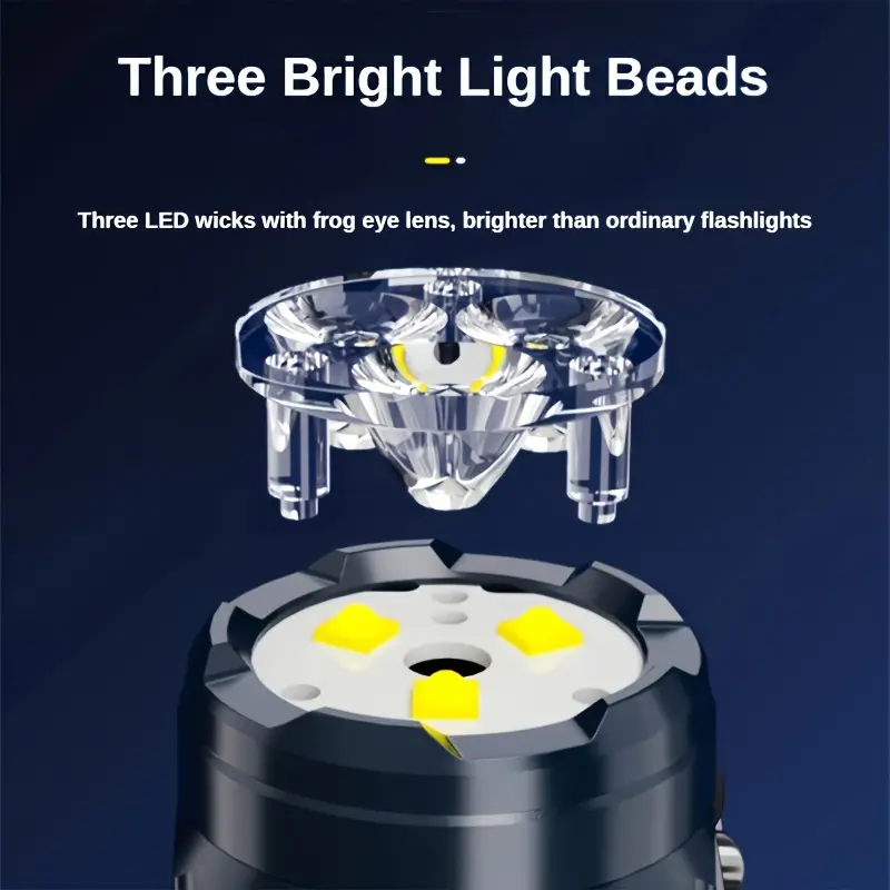 Mini 3LED Flashlight With Pen  - Outdoor Lighting Ideas recension och pris