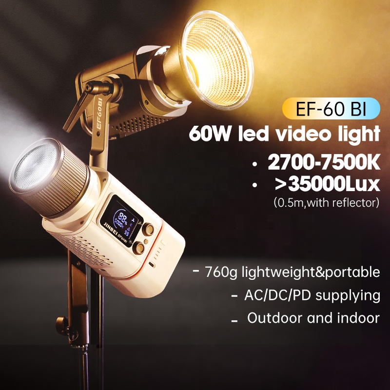 JINBEI EF-60BI 60w Photography - Outdoor Lighting Kit Photography recension och pris