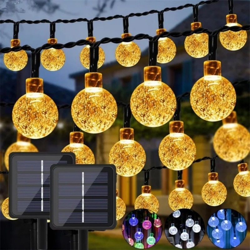 20/50/100 LED Solar Power Crys - Outdoor Lighting Sconce recension och pris
