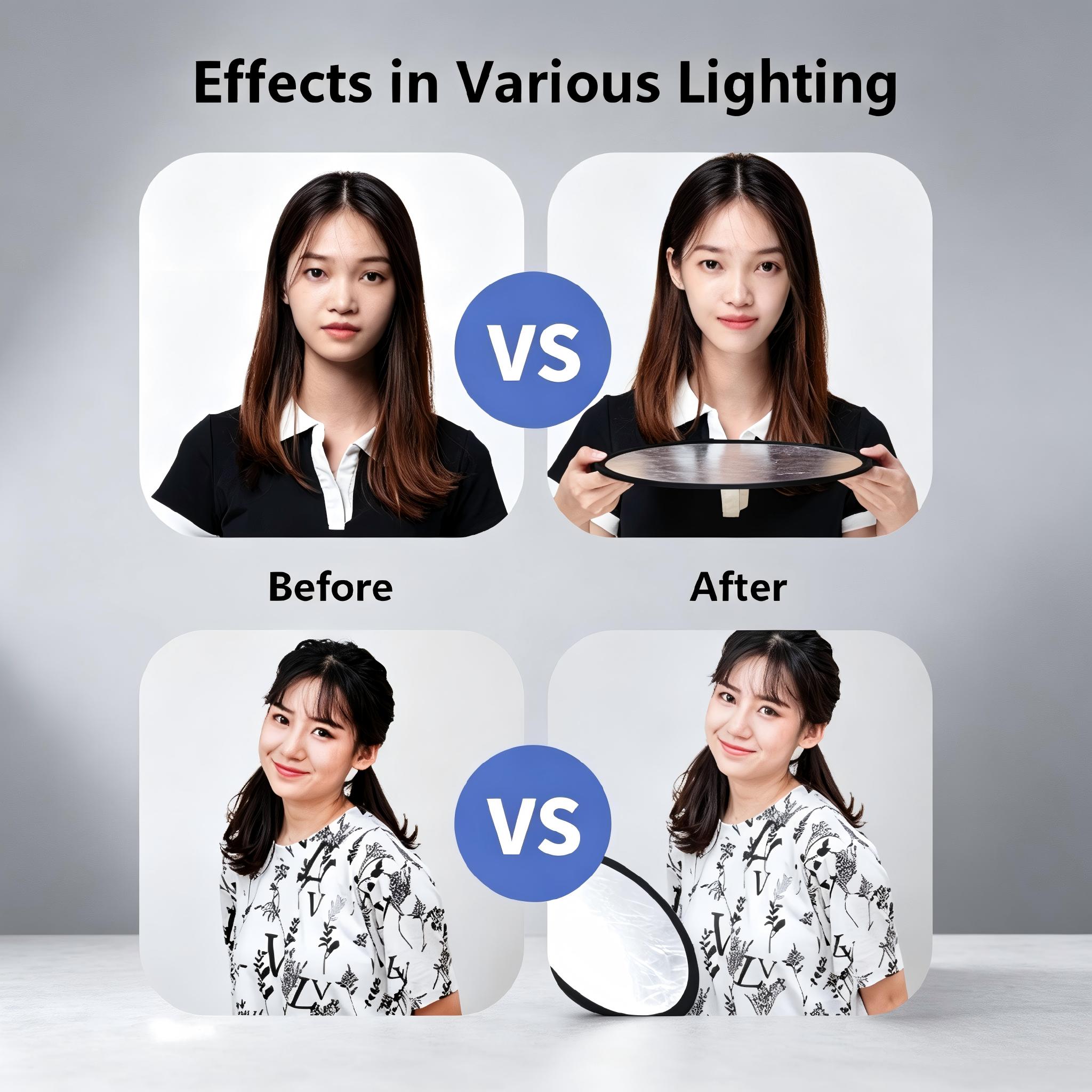 2-in-1 Dual Sided Gold Silver  - Outdoor Lighting Kit Photography recension och pris