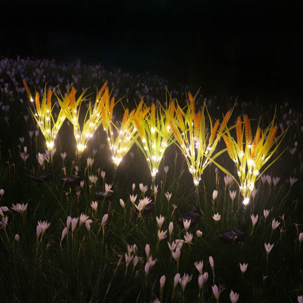 1PC 7Head Solar Powered Wheat  - Outdoor Lighting Ideas For Party recension och pris