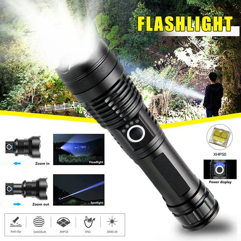 High Power XHP70 Led Flashligh - Outdoor Lighting Ideas recension och pris
